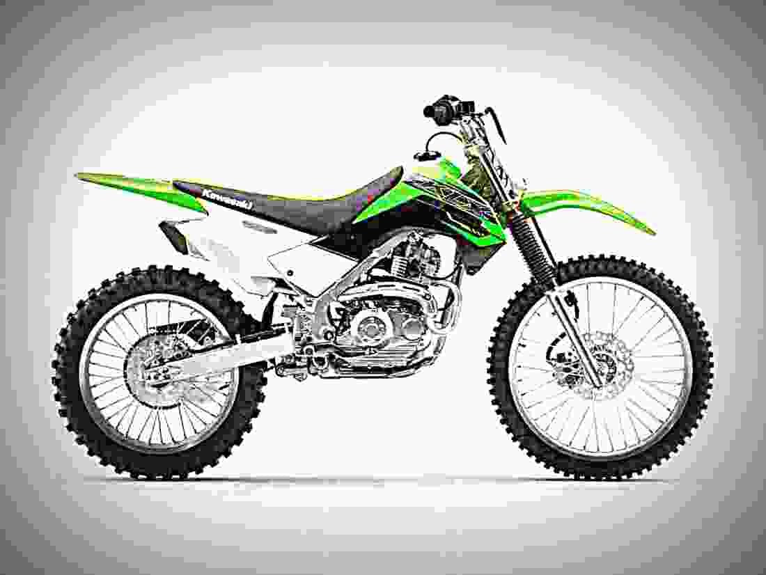 Kawasaki KLX 140 2019 3 motorbike A4 Photo Print