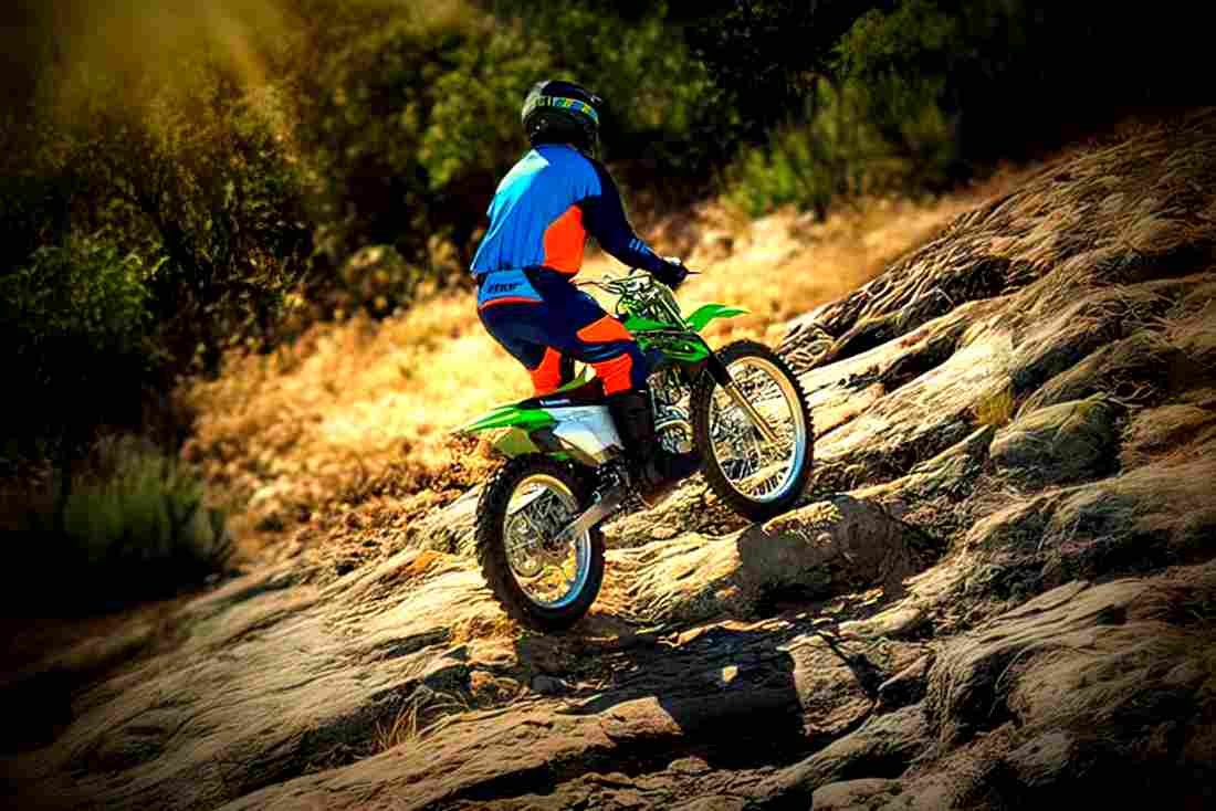 Kawasaki KLX 140G 2019 3 motorbike A4 Photo Print