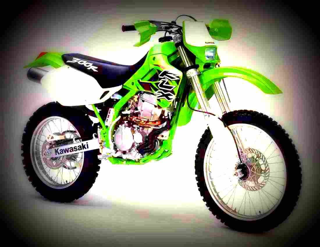 Kawasaki KLX 300 R 2002 1 motorbike A4 Photo Print