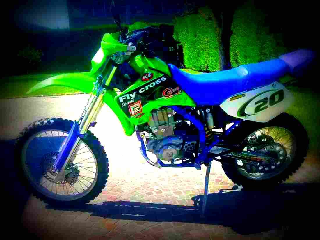 Kawasaki KLX 650 1993 4 motorbike A4 Photo Print