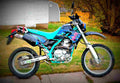 Kawasaki KLX 650 1994 2 motorbike A4 Photo Print