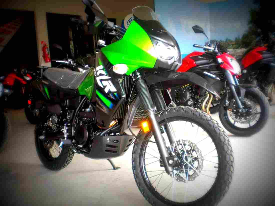Kawasaki KLX 650 1994 6 motorbike A4 Photo Print