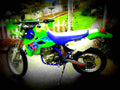 Kawasaki KLX 650 1995 3 motorbike A4 Photo Print