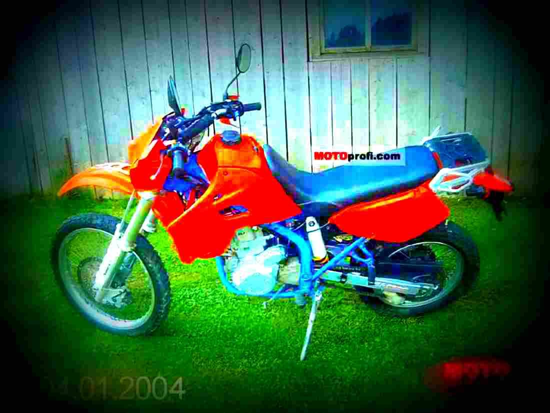 Kawasaki KLX 650 1995 6 motorbike A4 Photo Print