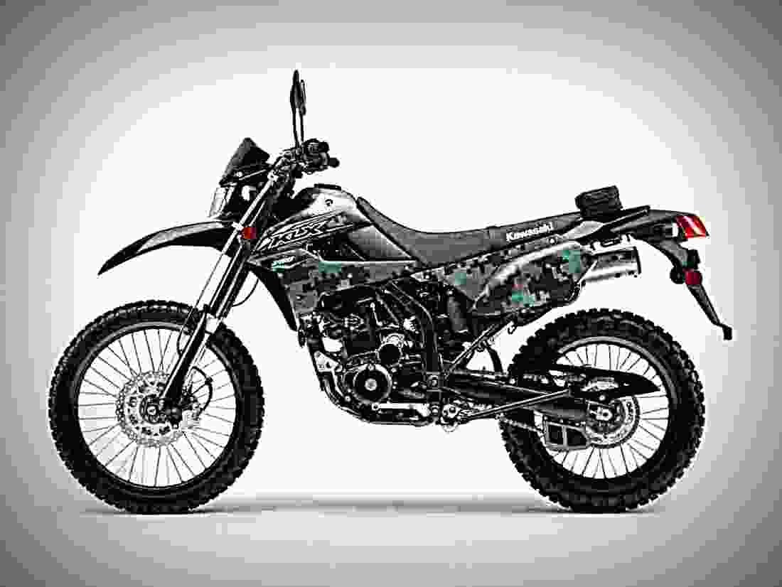 Kawasaki KLX250 2017 2 motorbike A4 Photo Print