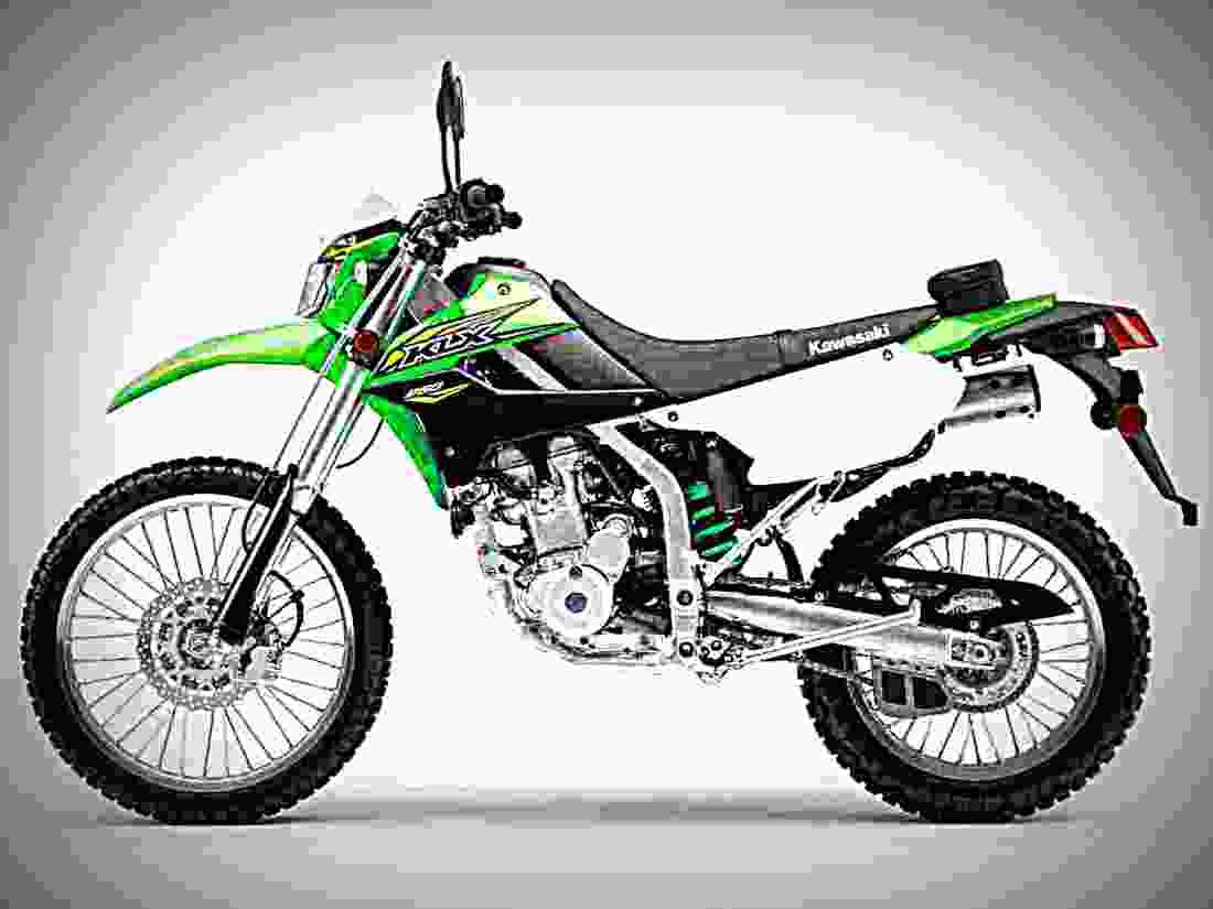 Kawasaki KLX250 2018 1 motorbike A4 Photo Print