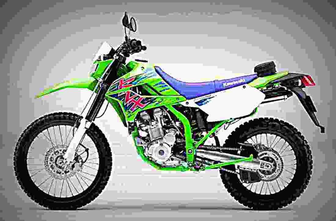 Kawasaki KLX250 Final Edition 2018 3 motorbike A4 Photo Print