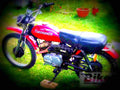 Kawasaki KM 100 1978 4 motorbike A4 Photo Print