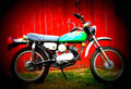 Kawasaki KM 100 1979 1 motorbike A4 Photo Print
