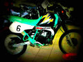 Kawasaki KMX 125 1998 5 motorbike A4 Photo Print