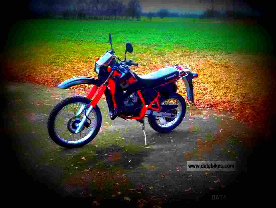 Kawasaki KMX 200 1988 1 motorbike A4 Photo Print