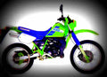 Kawasaki KMX 200 1988 2 motorbike A4 Photo Print