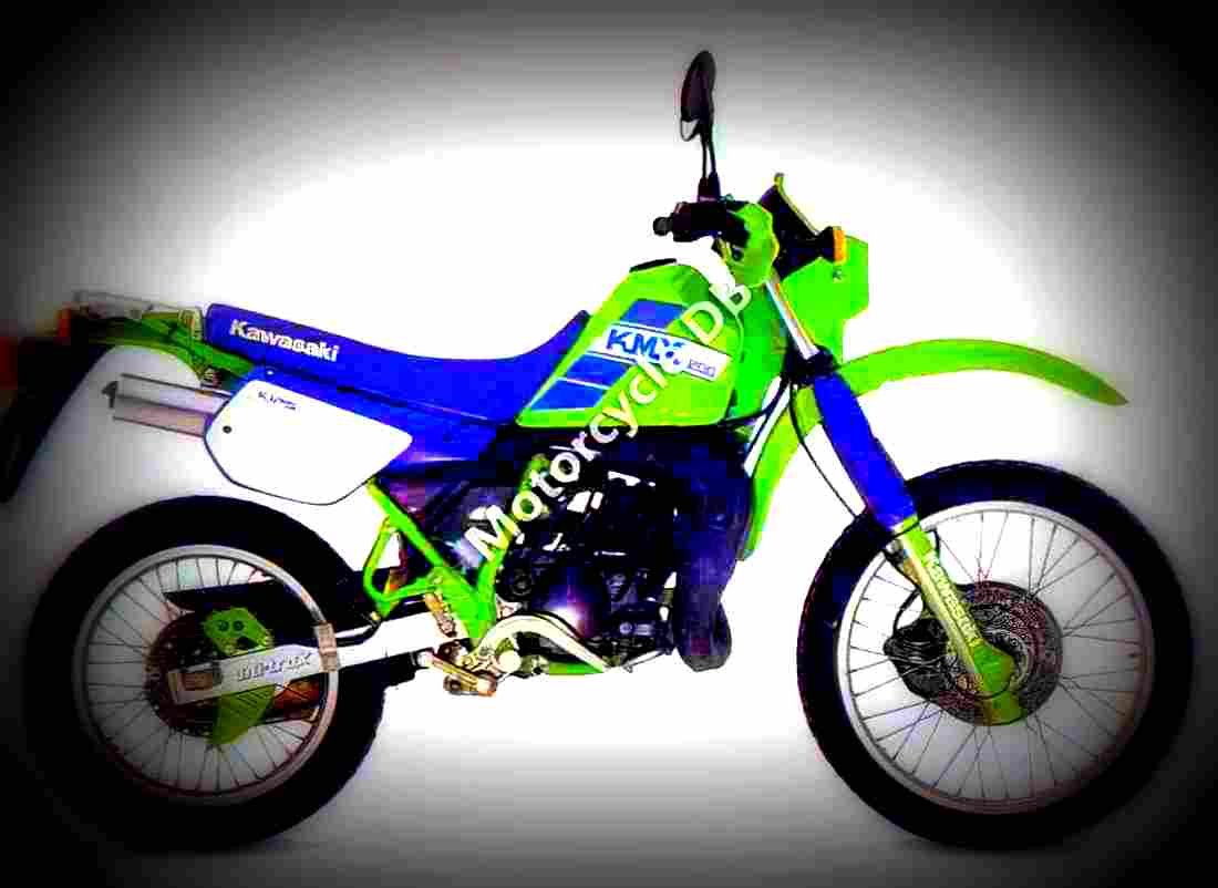 Kawasaki KMX 200 1988 3 motorbike A4 Photo Print