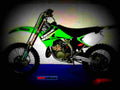 Kawasaki KMX 200 (reduced effect) 1989 1 motorbike A4 Photo Print