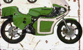 Kawasaki KR250 1979 Aged Vintage A4 Photo Print