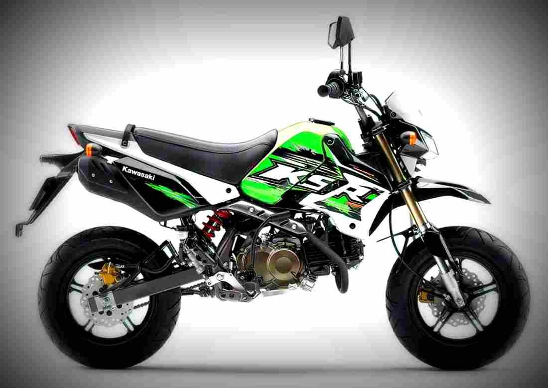 Kawasaki KSR 110 2017 2 motorbike A4 Photo Print