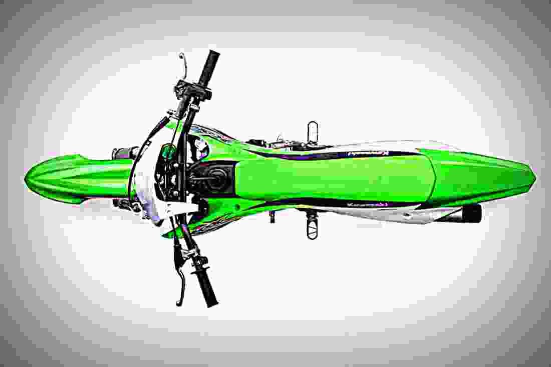 Kawasaki KX 100 2018 3 motorbike A4 Photo Print