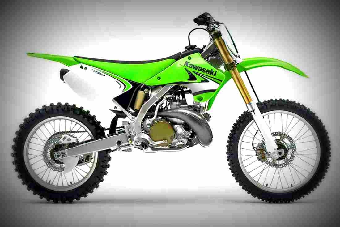 Kawasaki KX 100 KX 100 4 motorbike A4 Photo Print