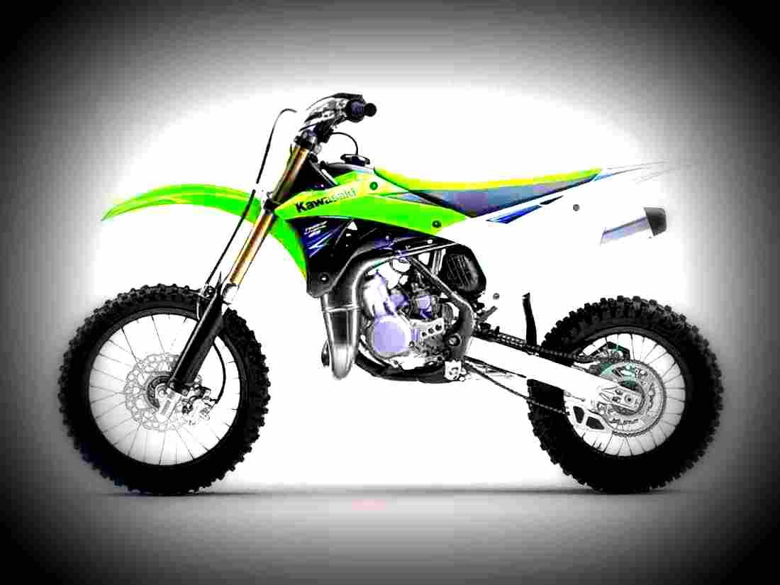 Kawasaki KX 100 KX 100 6 motorbike A4 Photo Print