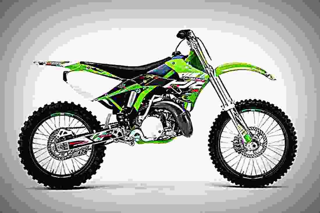 Kawasaki KX 125 2002 5 motorbike A4 Photo Print