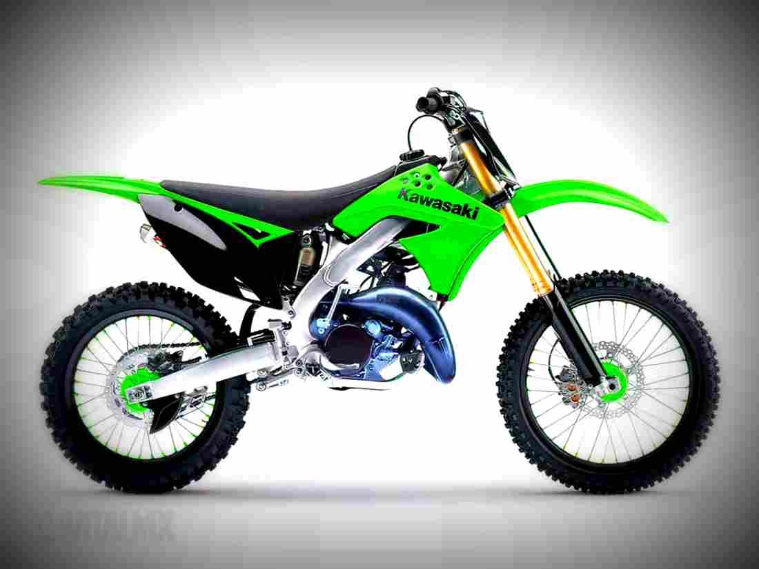 Kawasaki KX 125 2009 1 motorbike A4 Photo Print