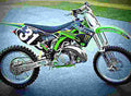 Kawasaki KX 250 2002 2 motorbike A4 Photo Print
