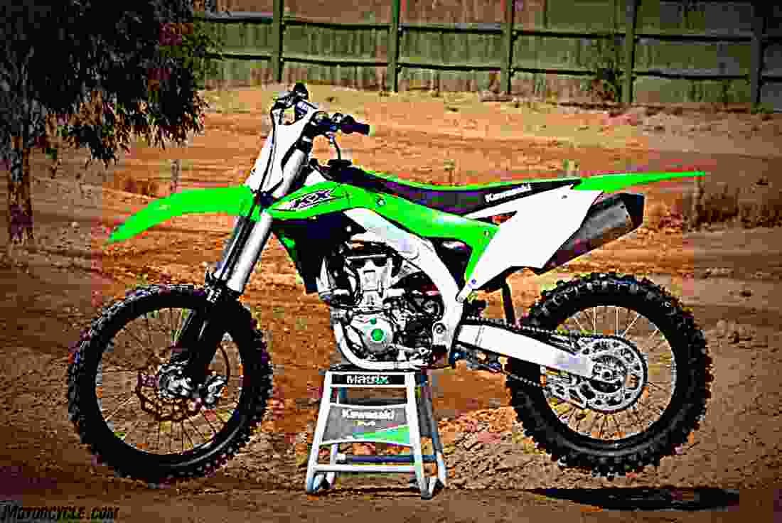 Kawasaki KX 450F 2017 4 motorbike A4 Photo Print