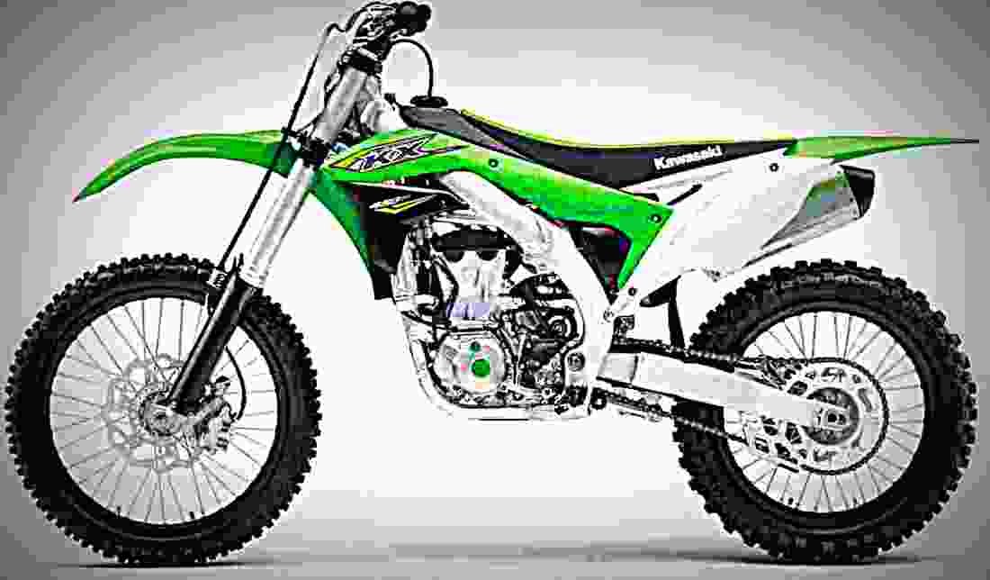 Kawasaki KX 450F 2018 3 motorbike A4 Photo Print