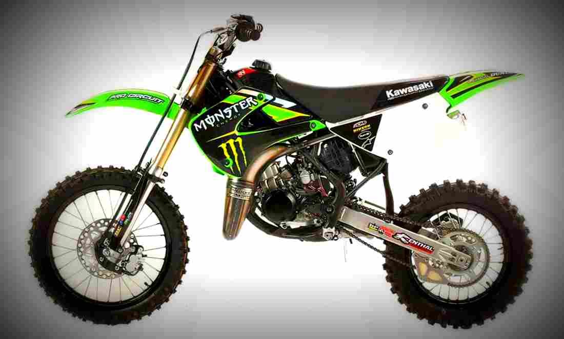 Kawasaki KX 85 2009 1 motorbike A4 Photo Print