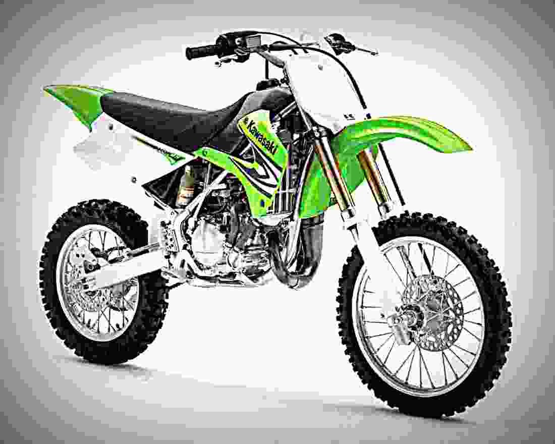 Kawasaki KX 85 II 2002 3 motorbike A4 Photo Print