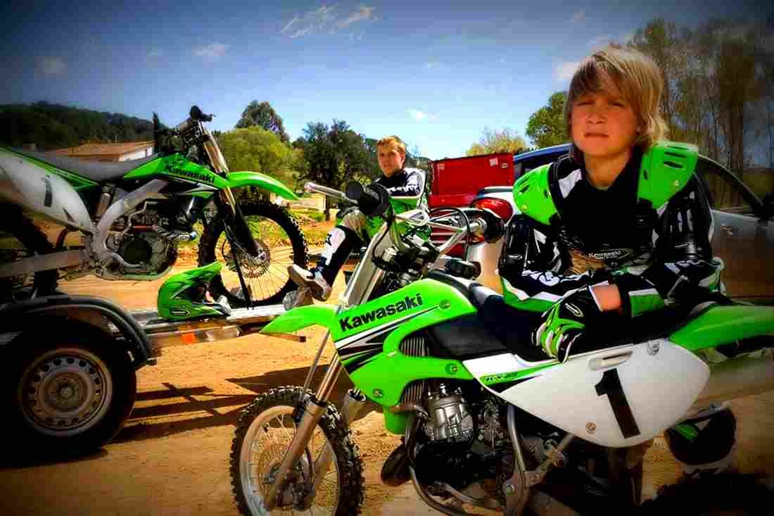 Kawasaki KX 85 II 2004 3 motorbike A4 Photo Print