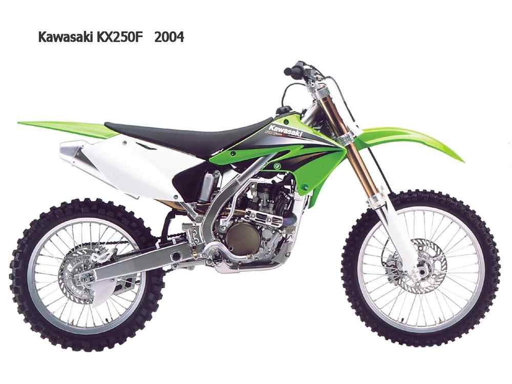 Kawasaki KX250F 2004 motorbike A4 Photo Print