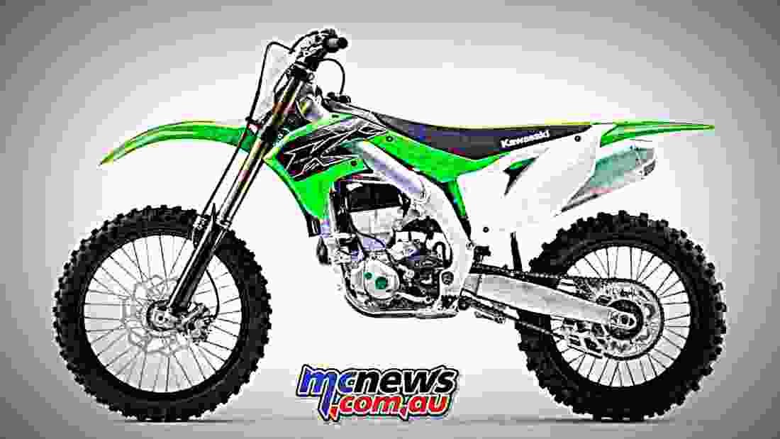Kawasaki KX450 2019 2 motorbike A4 Photo Print