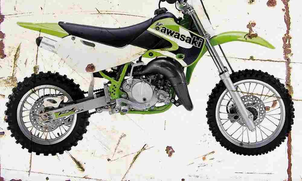 Kawasaki KX65 2000 Aged Vintage A4 Photo Print