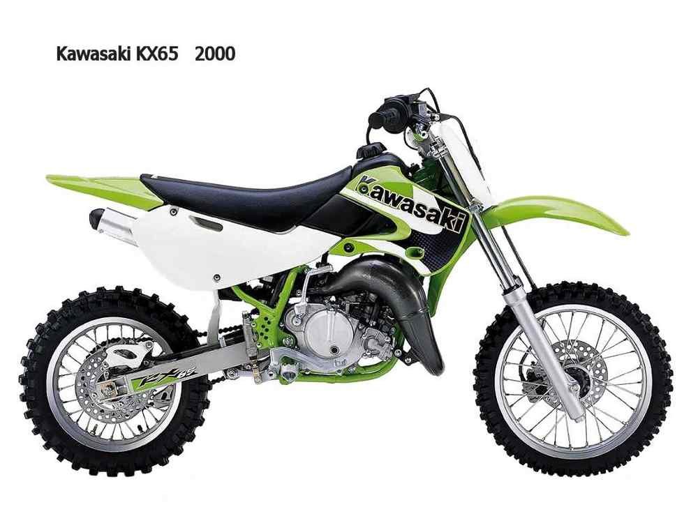 Kawasaki KX65 2000 motorbike A4 Photo Print