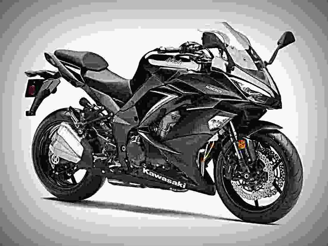 Kawasaki Ninja 1000 ABS 2019 2 motorbike A4 Photo Print
