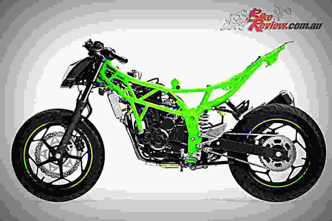 Kawasaki Ninja 125 2019 4 motorbike A4 Photo Print