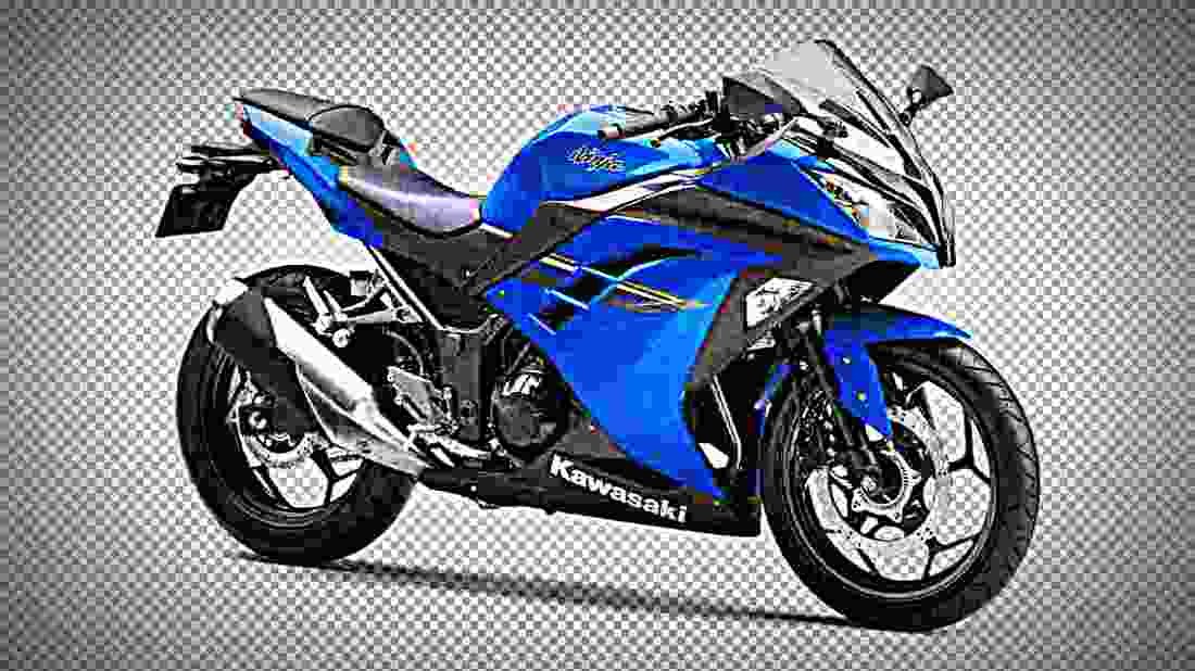 Kawasaki Ninja 300 2017 2 motorbike A4 Photo Print