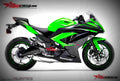 Kawasaki Ninja 300 2017 3 motorbike A4 Photo Print