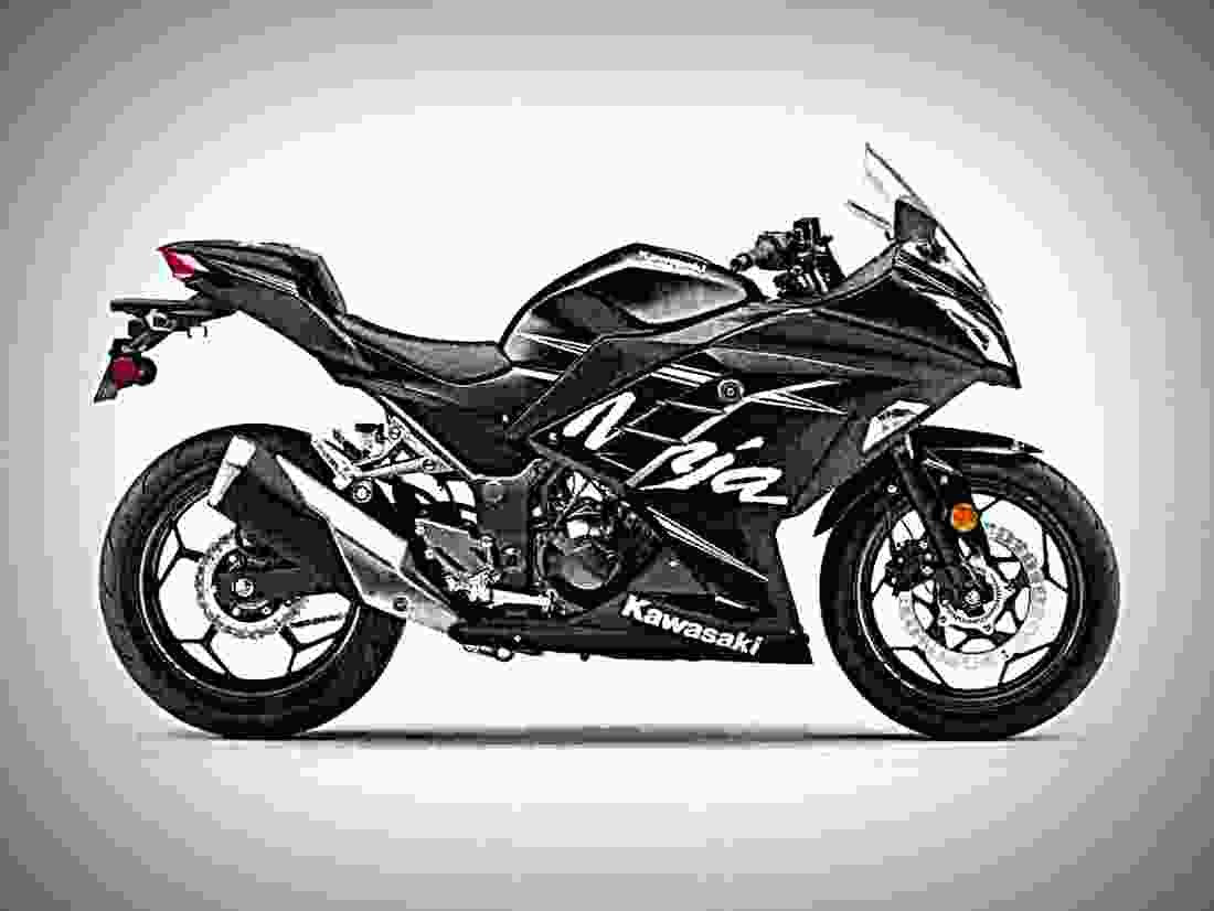 Kawasaki Ninja 300 ABS Winter Test Edition 2017 1 motorbike A4 Photo Print