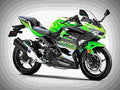 Kawasaki Ninja 400 2018 2 motorbike A4 Photo Print