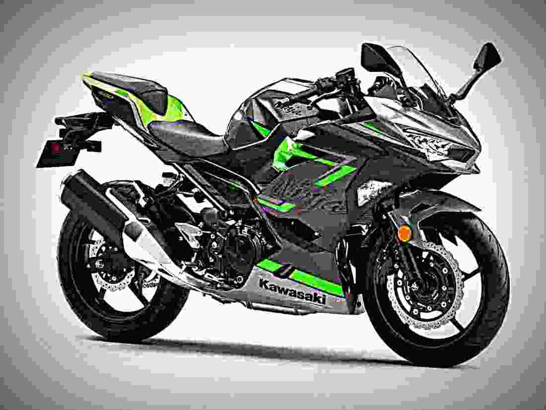 Kawasaki Ninja 400 2019 2 motorbike A4 Photo Print