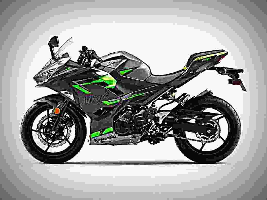 Kawasaki Ninja 400 2019 4 motorbike A4 Photo Print