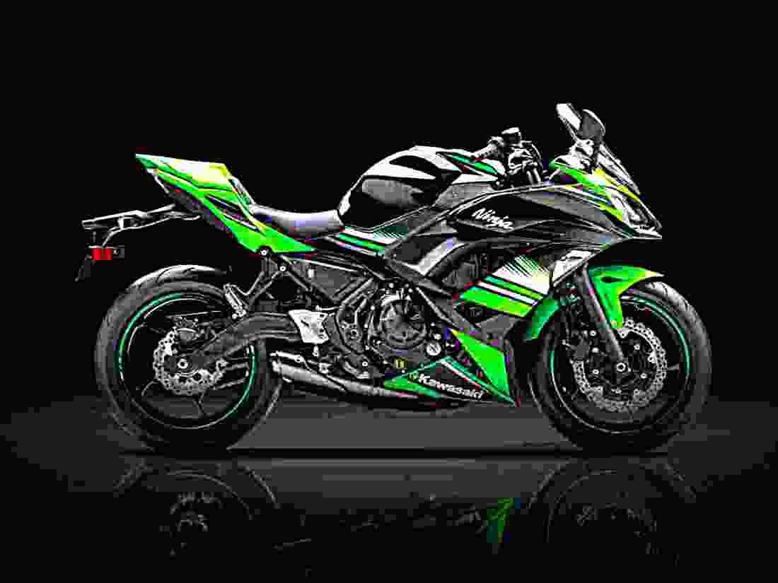 Kawasaki Ninja 650 2017 3 motorbike A4 Photo Print