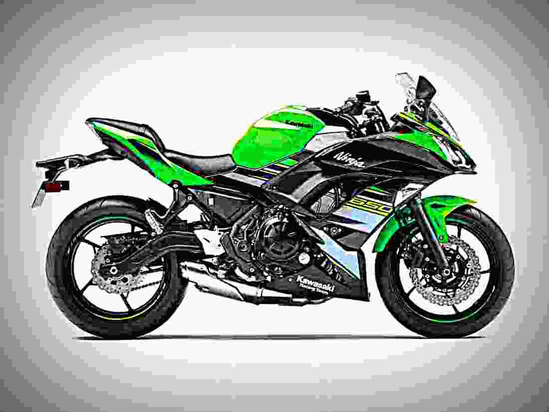 Kawasaki Ninja 650 ABS 2018 2 motorbike A4 Photo Print