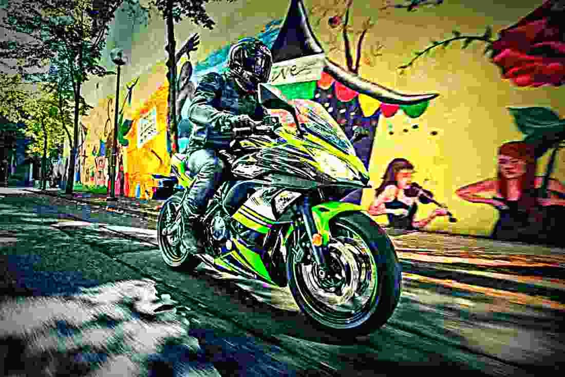 Kawasaki Ninja 650 ABS 2018 3 motorbike A4 Photo Print