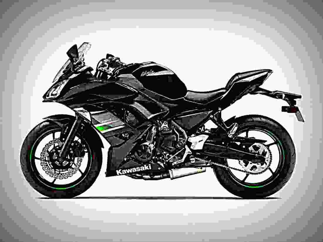 Kawasaki Ninja 650 ABS 2019 1 motorbike A4 Photo Print