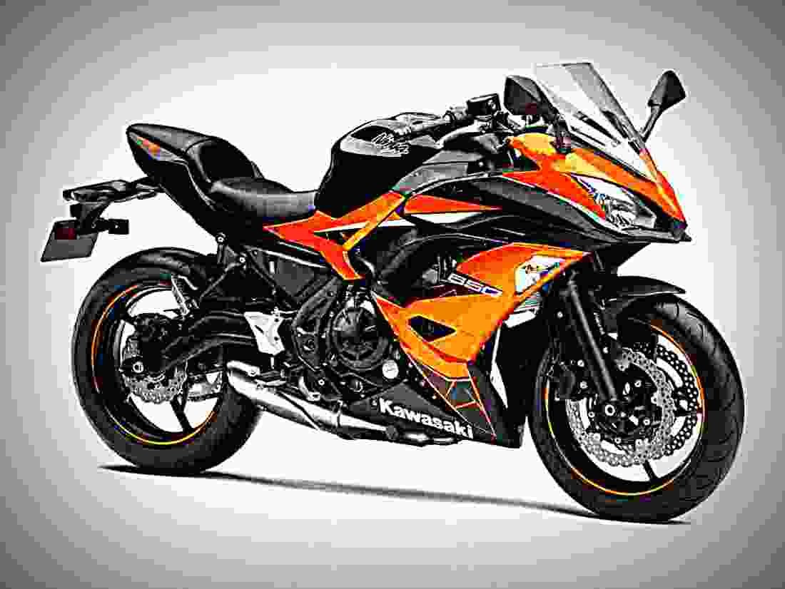 Kawasaki Ninja 650 ABS 2019 3 motorbike A4 Photo Print