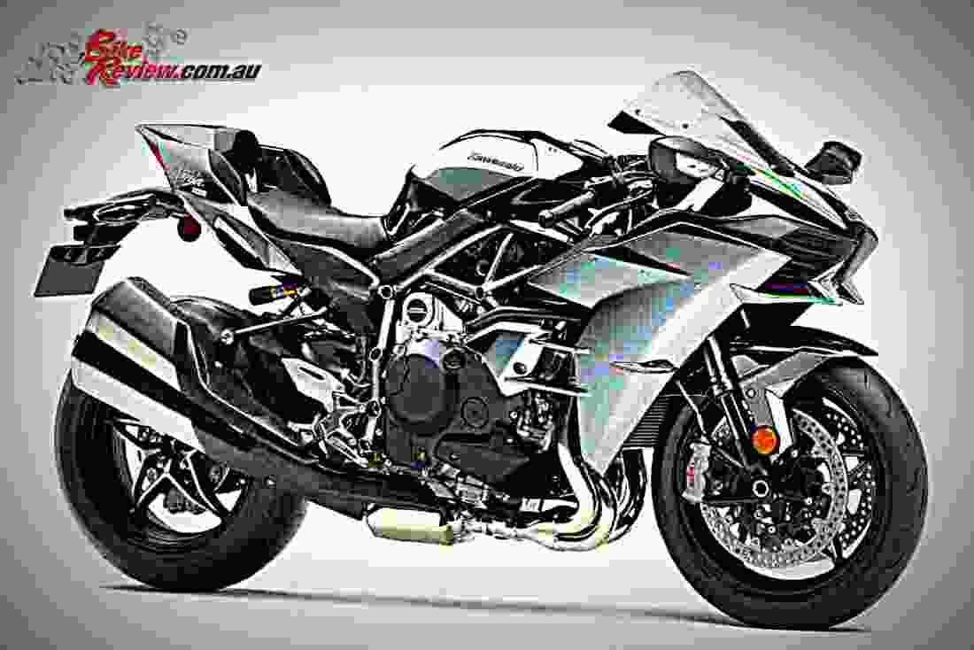 Kawasaki Ninja H2 2017 1 motorbike A4 Photo Print