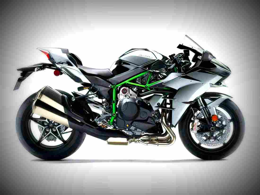 Kawasaki Ninja H2 2019 4 motorbike A4 Photo Print
